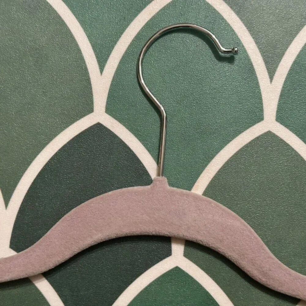 Hangers, Suit Hanger, Flocked Velvet Lilac Purple, #5 Count